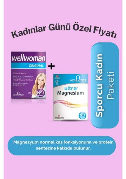 + Ultra Magnesium - Sporcu Kadın Paketi