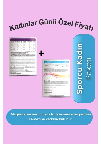 + Ultra Magnesium - Sporcu Kadın Paketi