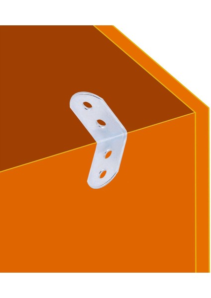 Mobilya Dolap Köşe Bağlantı Sabitleme L Demir Gönye 30X30X17 mm (5 Adet) modelleri