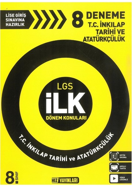 LGS Ilk Dönem Inkılap Tarihi 8 Deneme Sınavı