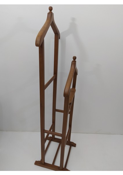 Dilsiz Uşak Çift Tepeli Havluluk Model Parlak Ceviz Askılık Kayın Torna Iskelet Havluluk El Yapım fiyatları