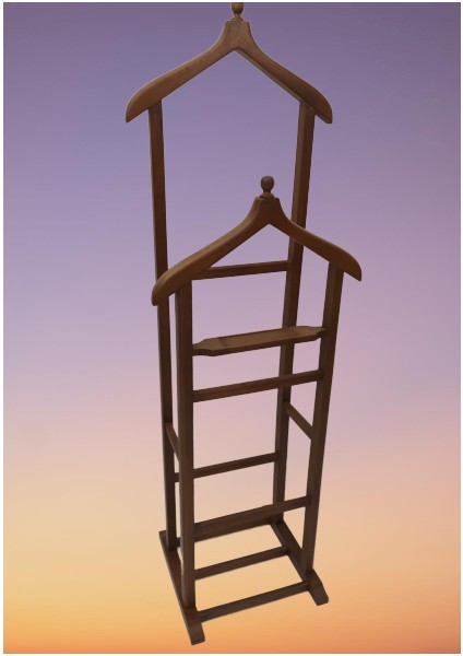 Dilsiz Uşak Çift Tepeli Havluluk Model Parlak Ceviz Askılık Kayın Torna Iskelet Havluluk El Yapım modelleri