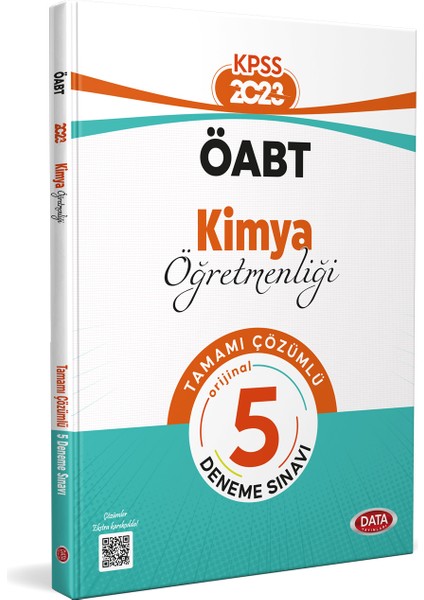 Data Yayınları ÖABT Kimya Öğretmenliği Tamamı Çözümlü 5 Deneme Sınavı