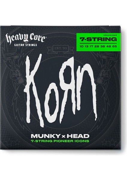 KRHCN1065-7 Korn Heavy Core Takım Elektro Gitar Teli (10/65 - 7/s)