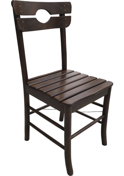 Sandalye ST KÖY tip Model Kayın RETRO Ayak Kafes sırt Parlak Ceviz Natüre El Yapı