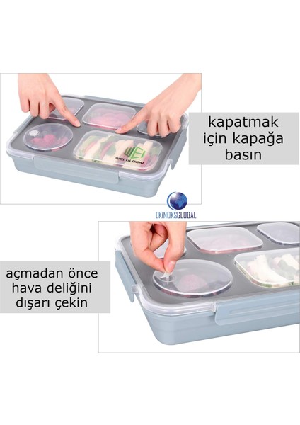 Taşınabilir Beş Bölmeli 304 Paslanmaz Çelik Çocuk Öğrenci , Ofis Için Yemek Kutusu Sefer Tası 1600ML modelleri