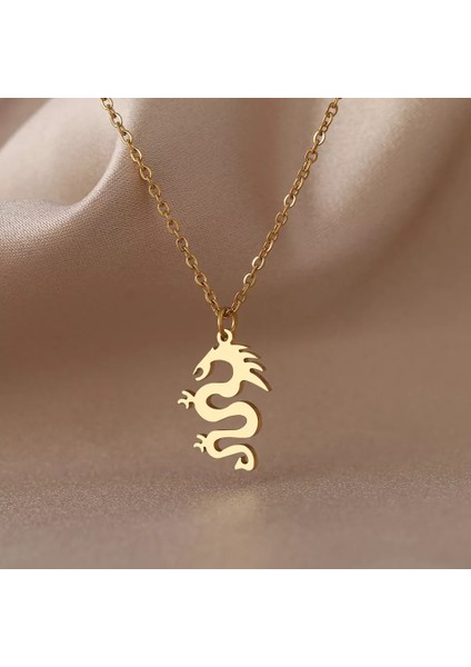 925 Ayar Gümüş Ejderha Kolye