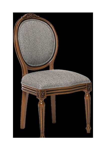 Sandalye Zus014 MADALYON Model Kayın İnce Torna RETRO Ayak Parlak Ceviz El yapım