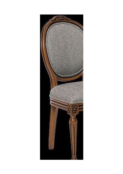 Sandalye Zus014 MADALYON Model Kayın İnce Torna RETRO Ayak Parlak Ceviz El yapım modelleri