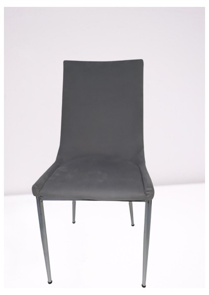 Sandalye ST SAMBA Metal Çelik Nikelaj GRİ renk 4 Adet Kaliteli kumaş El Yapım fiyatları