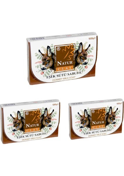 Organik Eşek Sütü Sabunu 100 gr 3 Adet