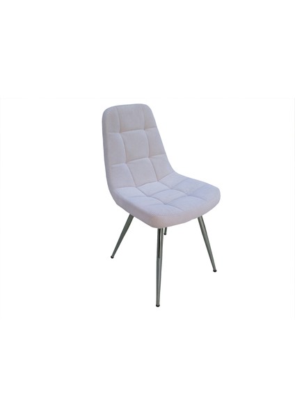 Sandalye ST YONCA Metal Çelik Nikelaj Ayak1Ad Ortopedik Dökme Sünger Babyfac Kumaş El Yapım