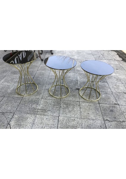 Brc Kum Saat Zigon Düz Siyah Temper Cam Model Metal Transmisyon Çelik Gold Renk Kaplama El Yapım