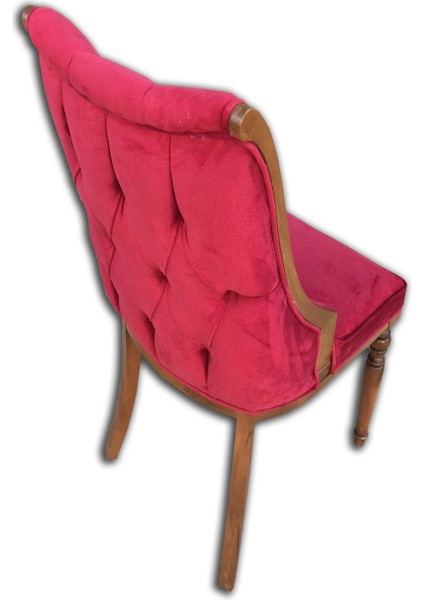 Sandalye ST FİTİL Model Kayın İnce RETRO Ayak Kapitone Papel Ortopedik Oturum