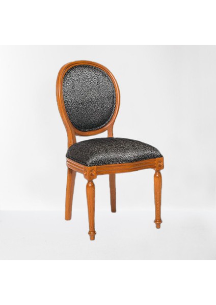 Sandalye ST MADALYON Model Kayın RETRO ayak Parlak ceviz Natüre Kumlu Örgü Kumaş