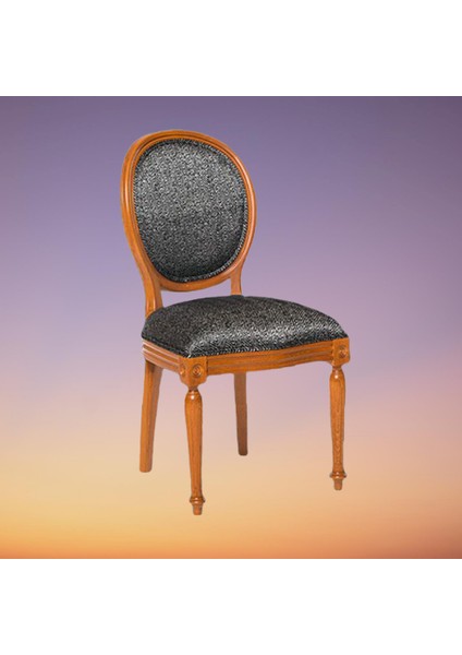 Sandalye ST MADALYON Model Kayın RETRO ayak Parlak ceviz Natüre Kumlu Örgü Kumaş fırsatları