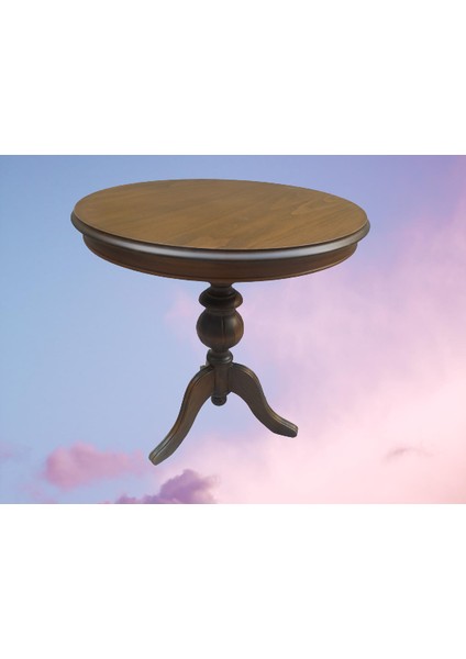 Fiskos Baba Ayak Model Parlak Ihlamur Ağacı Ayak Parlak Ceviz Mermer Mdf Tabla Kutuda Sevk El Yapım