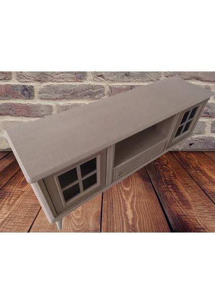 Tv Sehpası Windovs Nakış Model Kayın Torna Torna Retro Ayak Ham Renk 150 cm El Yapım fiyatları