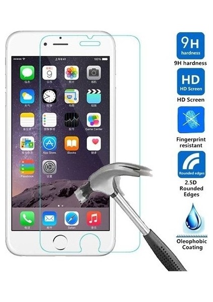 Apple iPhone 13 Mini Ekran Koruyucu 9h Temperli Cam Sert Şeffaf