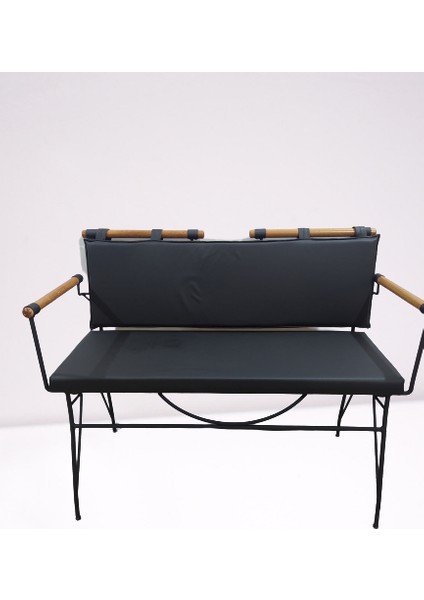 Sandalye ST BENC PENYEZ Klasik Model Metal Siyah fırın mat Kiremit Balkon-Bahçe indirimleri