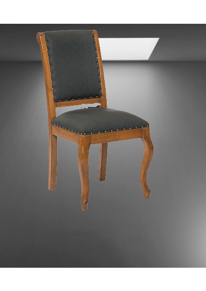 Sandalye 14212 ST Zus562-042 Gabare Kayın ASLAN Ayak Ceviz Antrasit Babyfac Kumaş modelleri