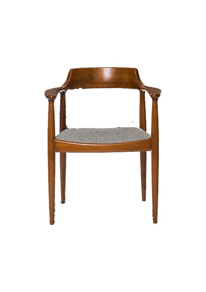 Sandalye 14220 ST Zus586-138 TAM EĞİK KOLÇAK Kayın14220 RETRO Ayk Ceviz KETEN kmş