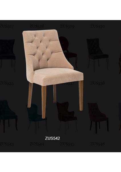 Sandalye 14203 ST Zus542-067 PAPEL Model Kayın Babyface Tarçın Renk kumaş ElYapım