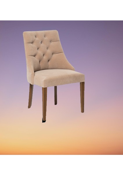 Sandalye 14203 ST Zus542-067 PAPEL Model Kayın Babyface Tarçın Renk kumaş ElYapım