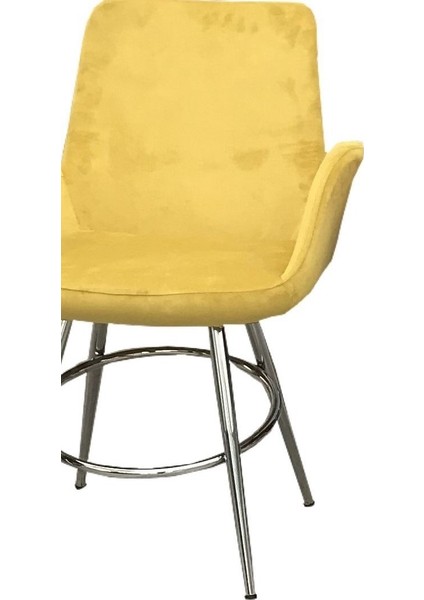 Sandalye ST MAKİ Kollu Sarı Dökme Sünger Metal Çelik Nikelaj Babyfac kumaş Elyapı fiyatları