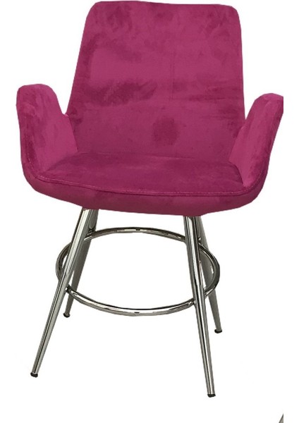 Sandalye ST MAKİ Kollu Krem Model Dökme Sünger Metal Nikelaj Babyfac kumaş Elyapı