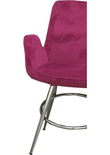 Sandalye ST MAKİ Kollu Krem Model Dökme Sünger Metal Nikelaj Babyfac kumaş Elyapı fiyatları