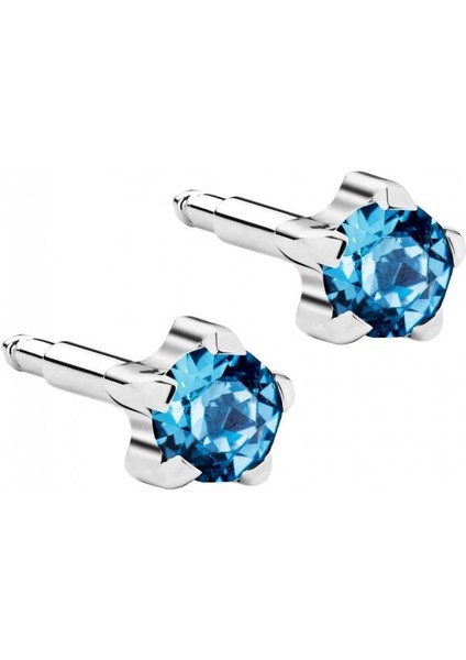 Kulak Delme Küpesi 1 Çift Gümüş Yıldız