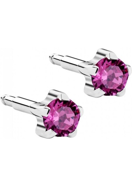 Kulak Delme Küpesi 1 Çift Gümüş Yıldız