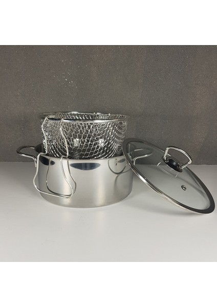 20CM Çelik Kızartma Tenceresi