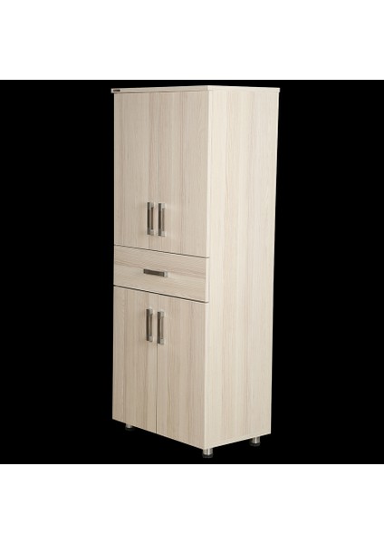 Çok Amaçlı Dolap 150 cm Hard Parlak Somon Suntalem 4raf 1çekmece Kutuda Sevk El Yapım modelleri