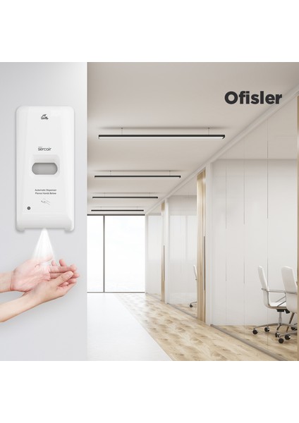 Vision Otomatik Sensörlü Temassız El Dezenfektan Makinası