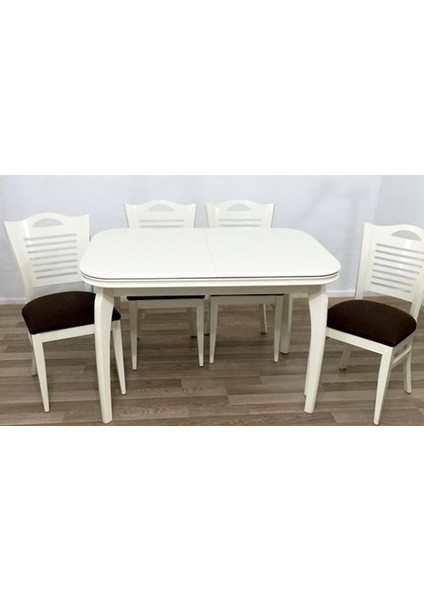 Masa ST MUZ Merdiven Sandalye BabyFace Kumaş Takım Parlak Lake Kayın MUZ ayak