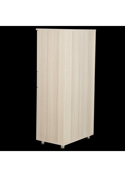 Çok Amaçlı Dolap 130 cm Hard Parlak Carden Suntalem 4raf 1çekmece Kutuda Sevk El Yapım