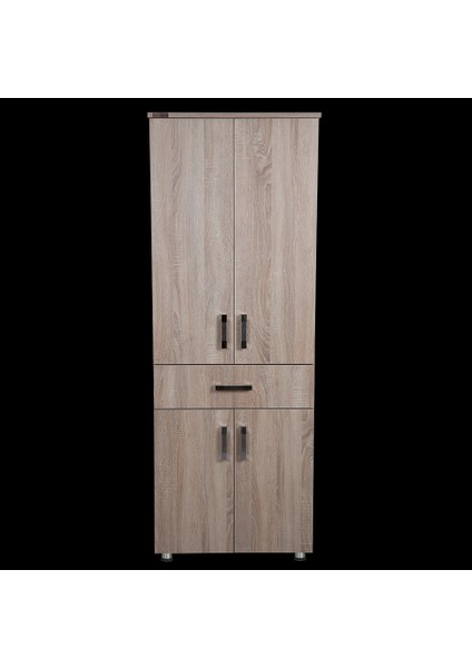 Çok Amaçlı Dolap 180 cm Hard Parlak Somone Suntalem 4raf 1çekmece Kutuda Sevk El Yapım