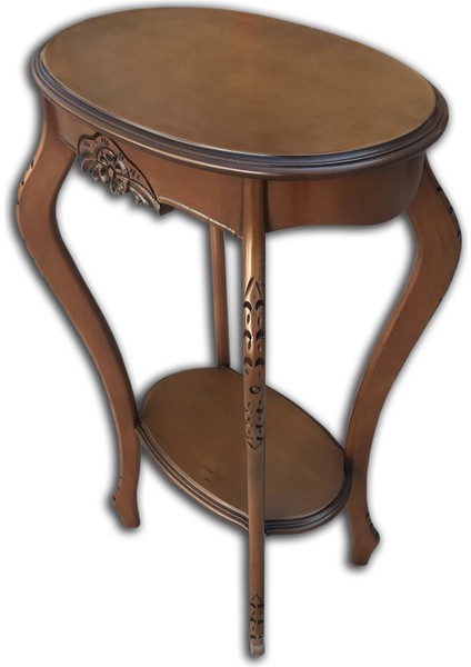 Fiskos Çiçeklik Oyma Oval Model Ihlamur Ağacı Ayak Parlak Ceviz Mdf Tabla El Yapım modelleri