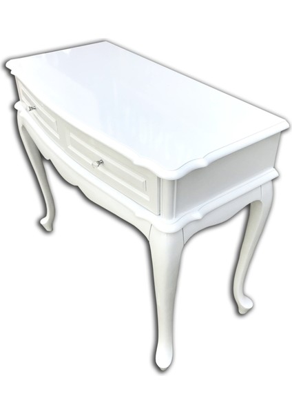 Dresuar Ahşap Kayın Aslan Ayak Parlak Lake Beyaz Çekmece Ahşap Bombe El Yapım fiyatları