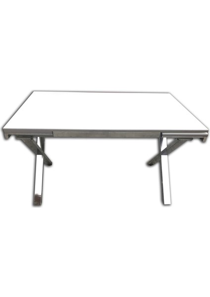 Masa x Ayak Model Metal Nikelaj Dikdörtgen Kelebek Yan Açılır Glosspan Tabla Kutuda Sevk El Yapım