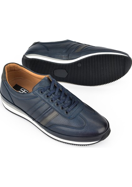 Erkek Deri Sneaker 1311002 060 Lacivert fırsatları