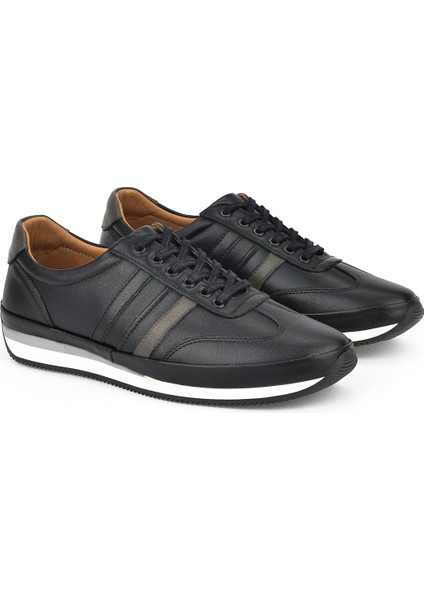 Erkek Deri Sneaker 1311002 060 Siyah fiyatları