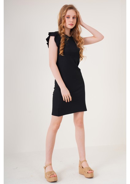 2338 Örme Elbise - Siyah fiyatları