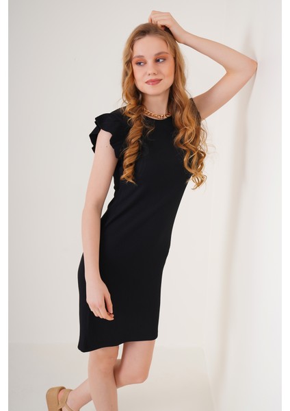 2338 Örme Elbise - Siyah modelleri