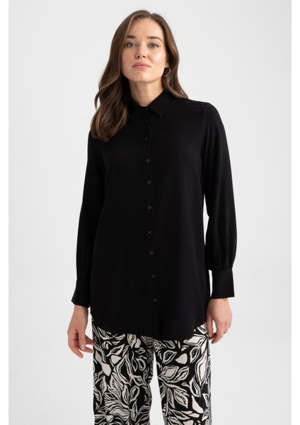 Regular Fit Uzun Kollu Gömlek Tunik Z3538AZ23SM