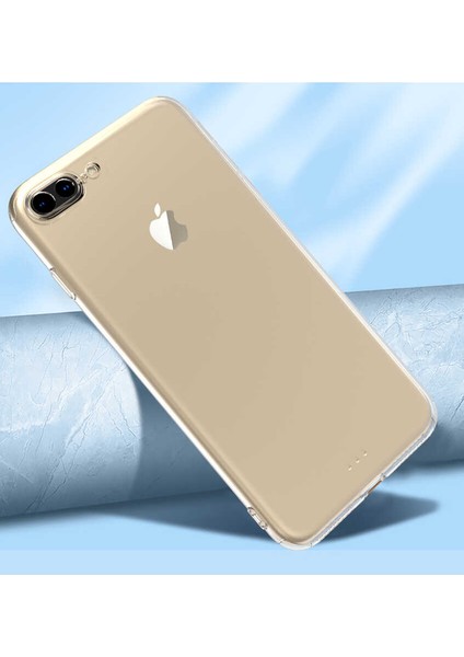 Apple iPhone 8 Plus Kamera Korumalı Şeffaf Kılıf + Ekran Koruyucu