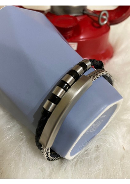 Erkek Deri Çelik Bileklik fiyatları