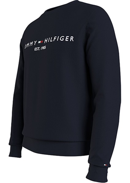 Tommy Hilfiger Bisiklet Yaka Mavi Erkek Sweatshirt MW0MW11596DW5